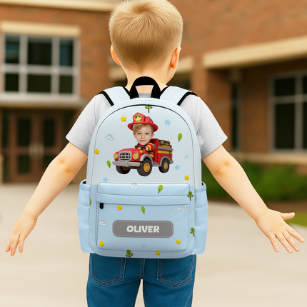 Custom Kid Photo Personalized Backpack Back To School Gift For Kids, Daughter Or Son