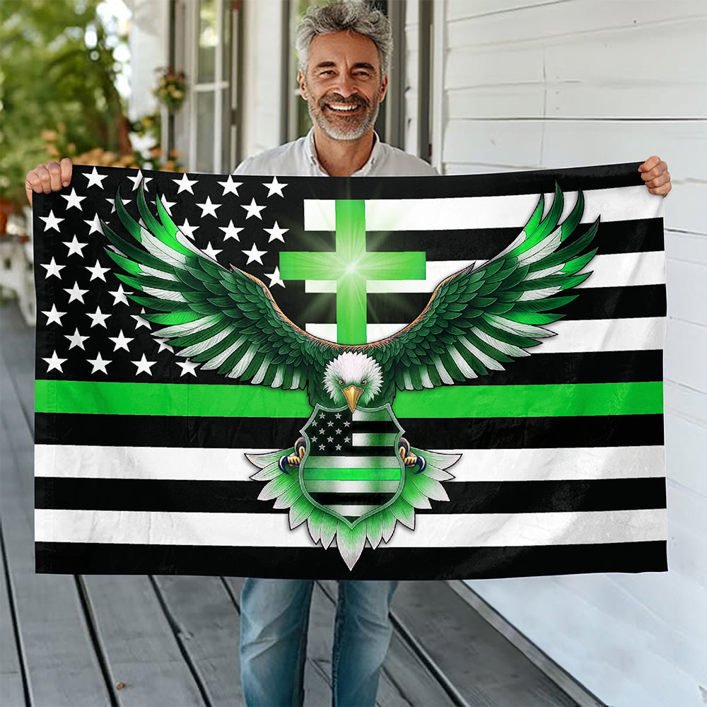 Custom American Flag With Family Name  - Personalized Banner House Flag