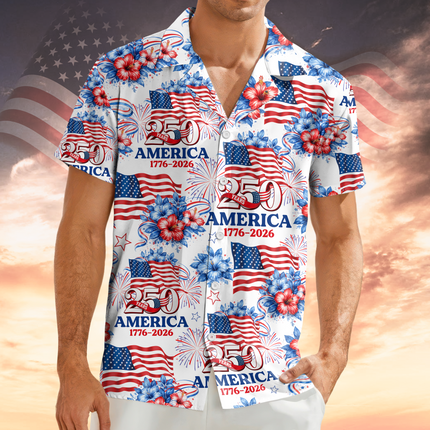 250 Years America 1776-2026 Patriotic Hawaii Shirt