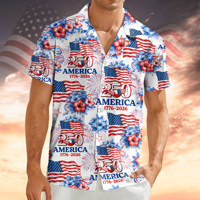 250 Years America 1776-2026 Patriotic Hawaii Shirt